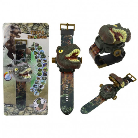 zegarek projektor 3D dinosaurus tyrannosaurus rex 22cm x 6,5cm x 4,5cm