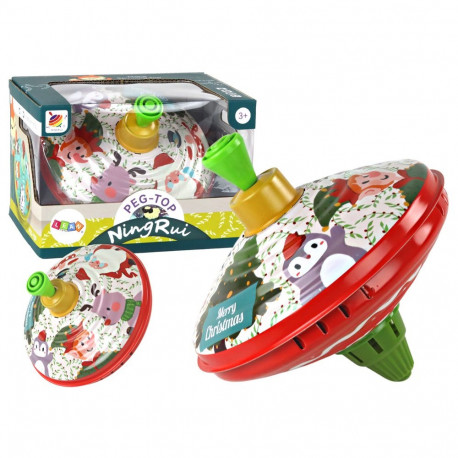 metallist pöörlev jõuluvana traditsiooniline mänguasi