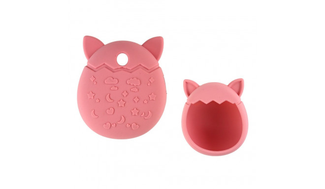 silikoonist pudruroosa tamagotchi ümbris