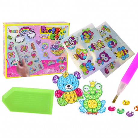 "DIY värvilised loomakujulised kleebised"