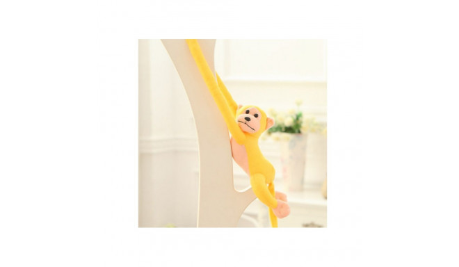 Maskotka Pluszowa Małpka z Dźwiękiem Żółta 80 cm