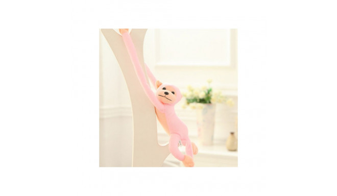 Maskotka Pluszowa Małpka z Dźwiękiem Różowa 80 cm