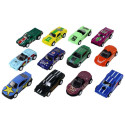 Zestaw Pojazdów Z Napędem Autka 12 ELE Metal 1:64