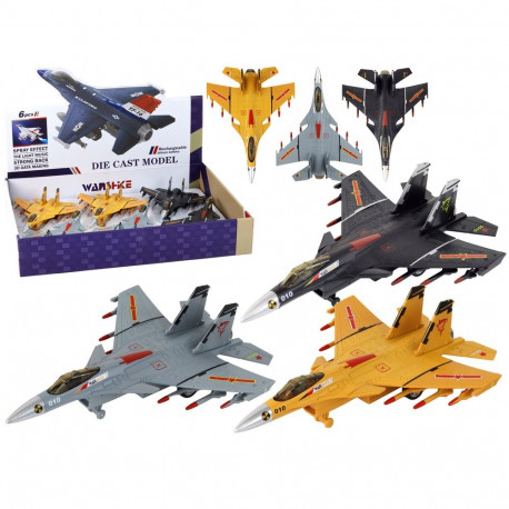 Model Samolotu Z Napędem Frykcyjnym Szary Czarny lub Żółty