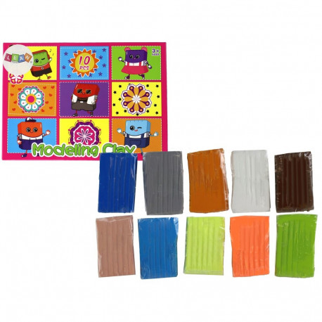 kunstikomplekt plastiliin modelleerimiseks 10 värvi