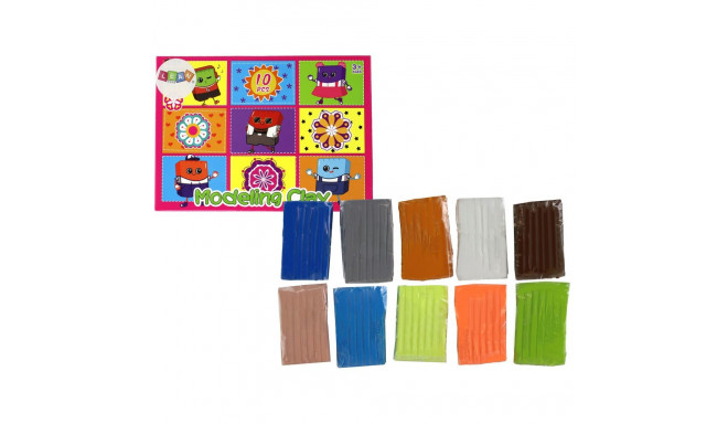 kunstikomplekt plastiliin modelleerimiseks 10 värvi