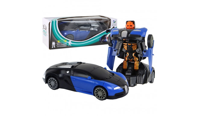 Samochód-Robot 2w1 Bugatti sinine valgusefektidega