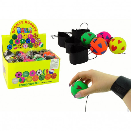 pu pall kummiga 6 cm 4 värvi südamed
