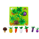 Gra Memory Owoce i Warzywa Drewniana