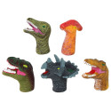 Pacynki na Palce Dinozaury Kolorowe 5 Sztuk Pacynki na Palce Dinozaury Kolorowe 5 Sztuk