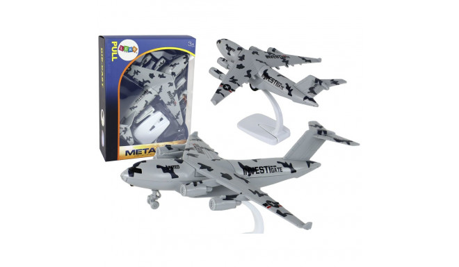 Samolot Szary Wojskowy Moro UNITED Figurka HW-605