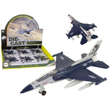 Samolot Napęd Frykcyjny Światła Dźwięki 1:72 Granatowy