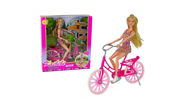 nukk jalgrattal roosa