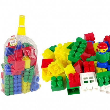 värvilised konstruktoriklotsid K3 keskmised 65 elementi