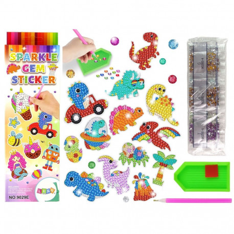 naklejate komplekt teemanttikand dinosaurused mosaiik