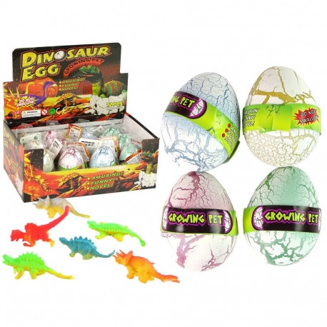 Maagiline kooruv kasvav dinosaurimuna 6cm, valge