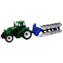 Zielony Traktor z Pługiem Farma