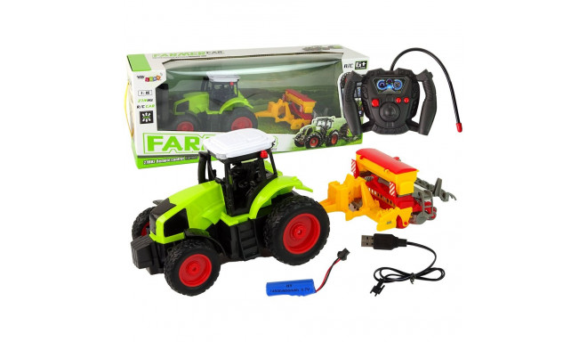 Pojazd Rolniczy Traktor Z Prasą R/C 1:16 Zielony