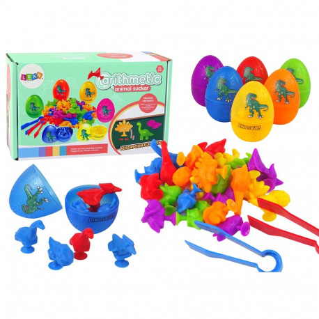 dinosauruse munade kummist figuurid iminappadega