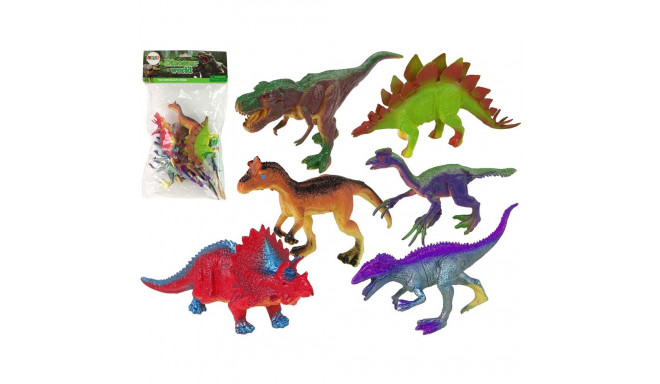 Figurki Dinozaury Kolorowe 6 Sztuk