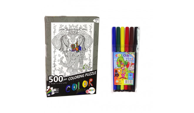 pusle värvimiseks 500-osaline elevant