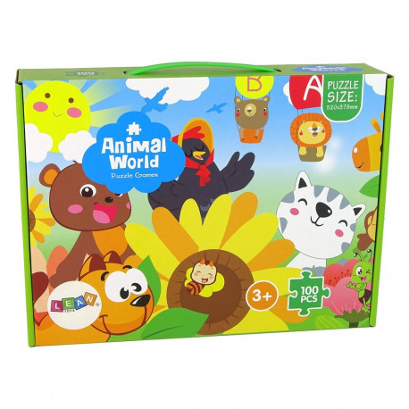 Puzzle Dla Dzieci Układanka Zwierzątka 100 elem.
