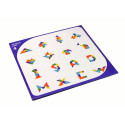Układanka Tangram 7 Magnetycznych Klocków Puzzle Kolorowe