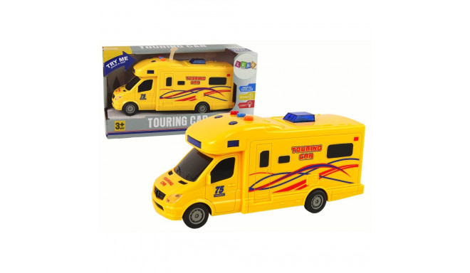 auto camper friktsioonajamiga heli ja tuledega