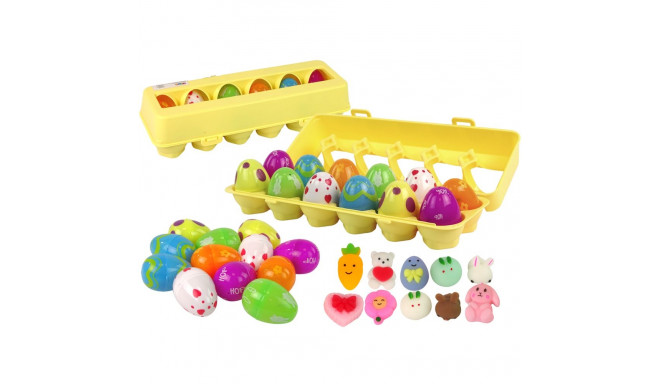 Zestaw Jajka Wielkanocne Squishy 12 Sztuk