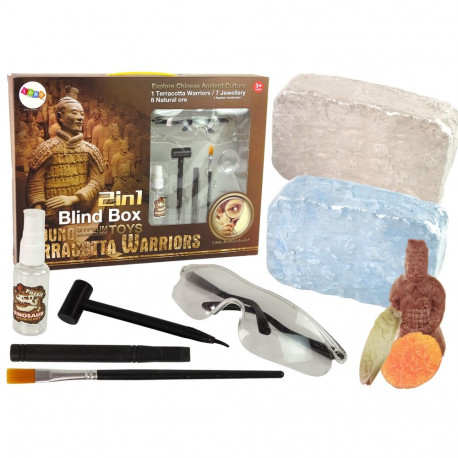 arheoloogiline komplekt 2in1 erinevad kristallid aarded