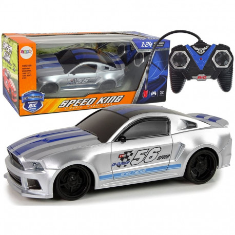 Sportowe Szybkie Auto Zdalnie Sterowane R/C Srebrne 1:24 Speed King