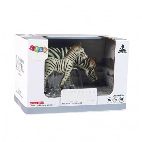 Zestaw 2 Figurek Zebra z Młodym Zebry Figurka Zwierzęta