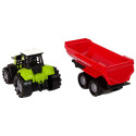 Zielony Traktor z Czerwoną Przyczepką Dźwięk