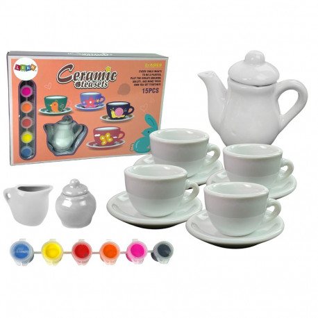 Zestaw Do Herbaty DIY Farby Malowanie Porcelana