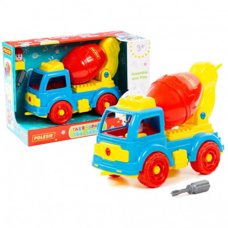 Betoniarka Transport Klocki Do Rozkręcania DIY 29 Elementów 84804