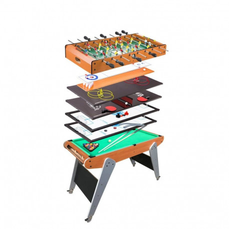 Ruchomy Stół Do Gier 8w1 Piłkarzyki Bilard Kręgle Hokej Ping Pong Curling