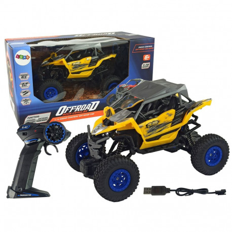 Terenowe Auto Off- Road Zdalnie Sterowane 2,4 GHz 1:16 Żółte