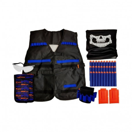 Strój Zestaw Komandosa Przebranie Kostium dla Dziecka Naboje Okulary Chusta Kamizelka