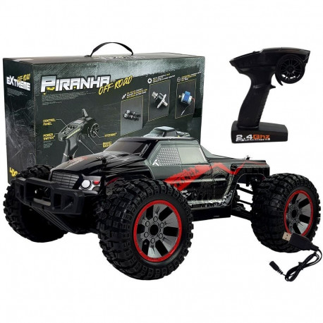 Auto Terenowe Off-Road Zdalnie Sterowane Czerwone 1:10 40 km/h