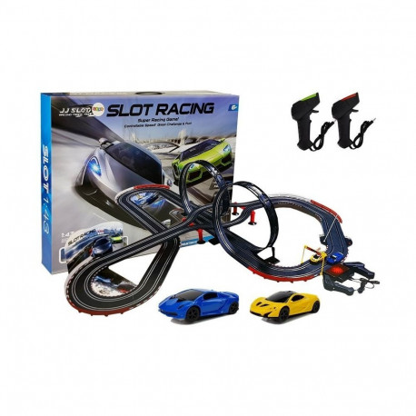 ogromny võidusõidurada 2 silmust 1:43 autod juht 1020 cm tuled