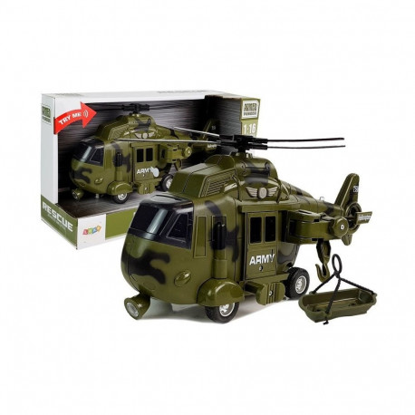 Helikopter Wojskowy Ratunkowy 1:16 Hak Dźwięk Światła
