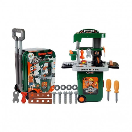 Zestaw Narzędzi w Walizce Na Kółkach Warsztat Piła Śrubokręt