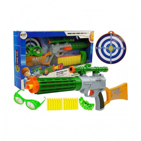 karabiin vahtkummist kuulidega sihtmärgiga hall