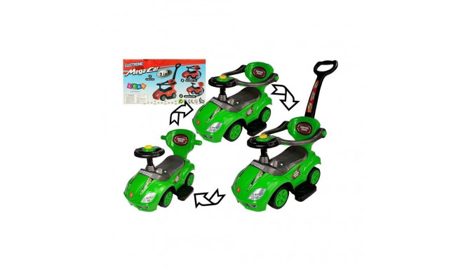 Jeździk z Pchaczem Mega Car 3w1 roheline