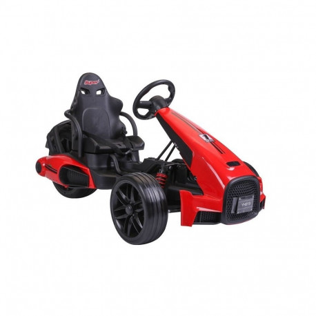 Laste akutoitega gokart CH9939 EVA rattad signaal, punane