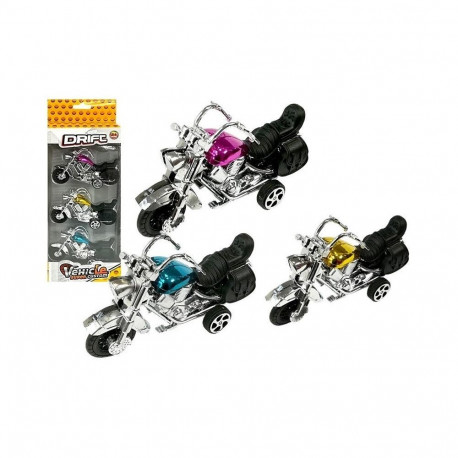 Zestaw Motocykli 3 Sztuki Resoraki Napęd Frykcyjny