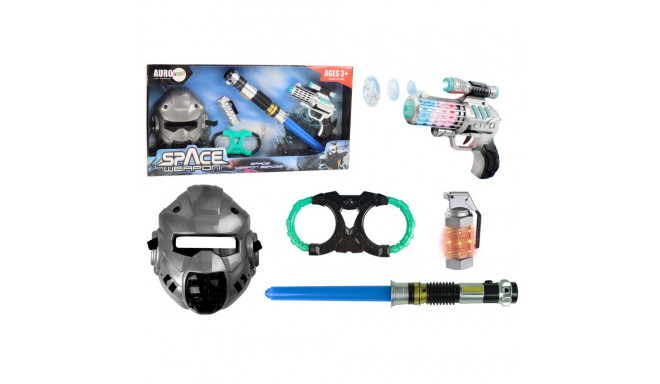 mõõk laser püstol mask kosmiline sõdalane