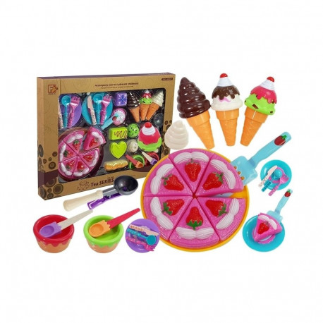 Zestaw Słodyczy Desery Lody Ciasteczka Akcesoria