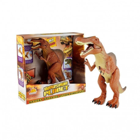 Duży Dinozaur Na Baterie Ryczy Tyranozaur
