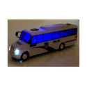 Model Autobusu Bus Policyjny Świeci Biały